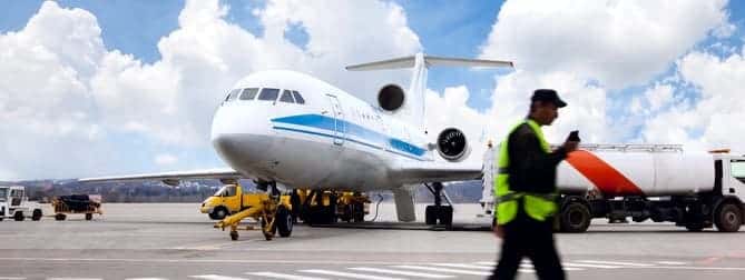 Aircraft maintenance on runway