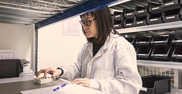 Technician in Lab