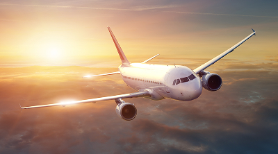 Aircraft flying in air