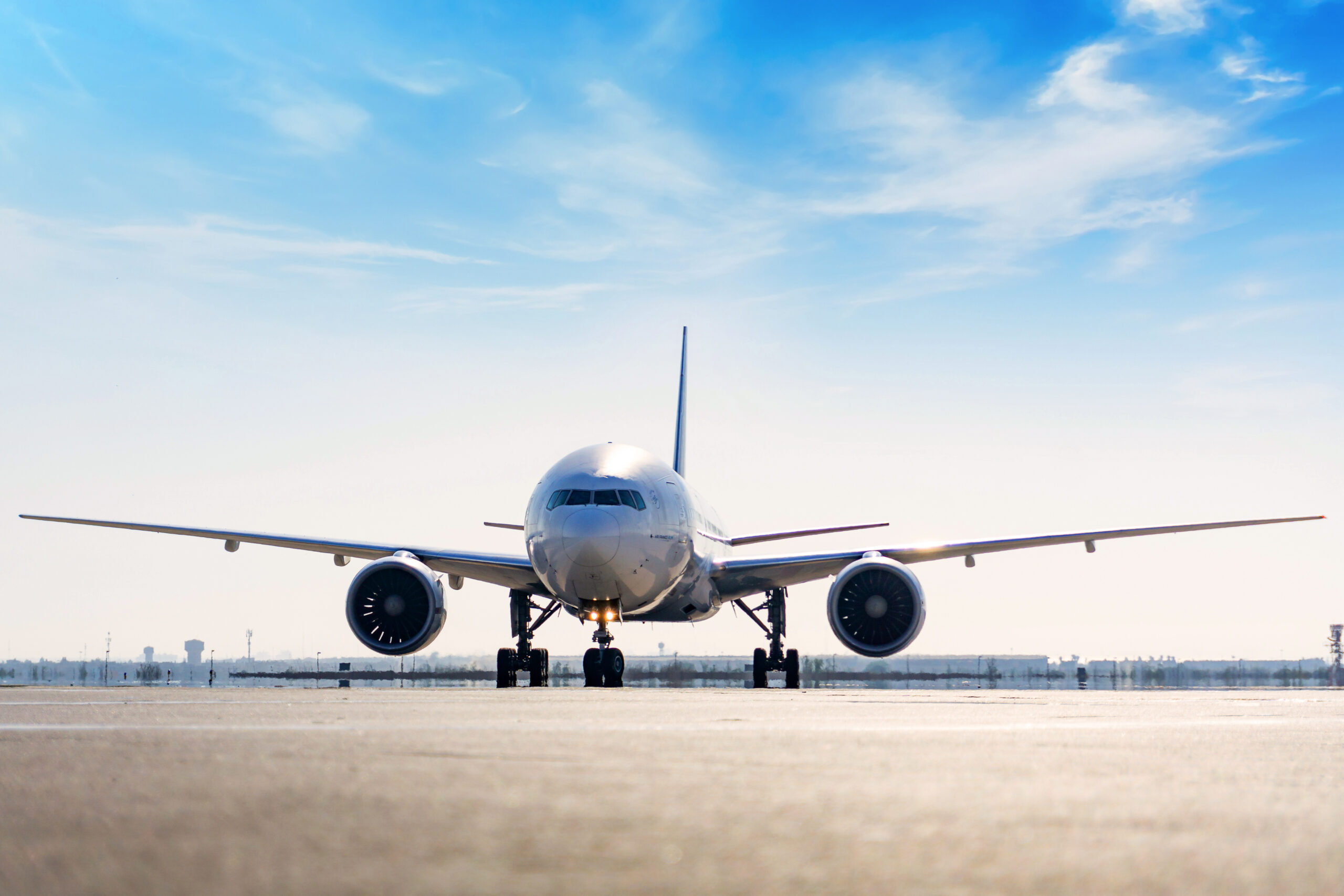 Aircraft on runway